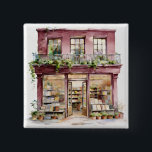 My Bookstore  Vierkante Button 5,1 Cm<br><div class="desc">My Bookstore - Button
Share the intellectual passion with your loved ones!</div>