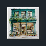 My Bookstore  Vierkante Button 5,1 Cm<br><div class="desc">My Bookstore - Button
Share the intellectual passion with your loved ones!</div>