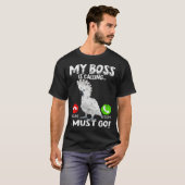 My Boss Is Calling Parrot Bird Umbrella Cockatoo T-shirt (Voorkant volledig)