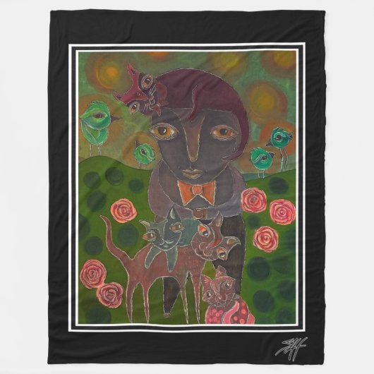 My Bow Stropdas Guy Fleece Deken (Voorkant)