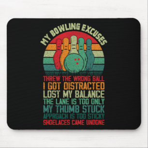 My Bowling Excuses Funny Bowler 1 Muismat
