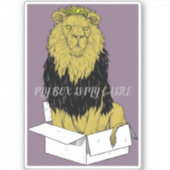 MY BOX IS MY CASTLE STICKER (Voorkant)