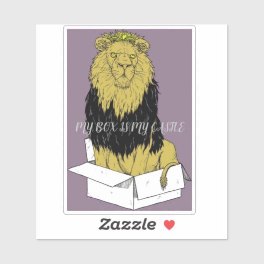 MY BOX IS MY CASTLE STICKER (Vel)