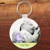 My Boy New Baby Arrival Foto Gift Keepepsomwille Sleutelhanger (Voorkant)