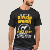 My Boykin Spaniel Winks At me Dog Owner T-shirt (Voorkant)