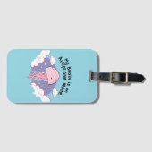 My Brain Airplane Mode Funny Jellyfish Brain Fog  Bagagelabel (Voorkant (horizontaal))