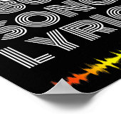 My Brain Is 80% Song Lyrics Funny Music Lover  Poster (Hoek)