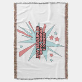 My Brain is 90% Song Lyrics – Funny Retro Pop Art Deken (Voorkant Verticaal)