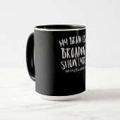My Brain is 95 Broadway-songtekst na acteren Mok (Voorkant links)