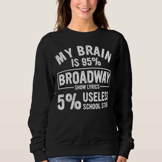 My Brain is 95 Broadway songteksten Fun Drama Acto Trui (Voorkant)