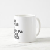 My Brain Is Song Lyrics Coffee Mug  Koffiemok (Voorkant rechts)