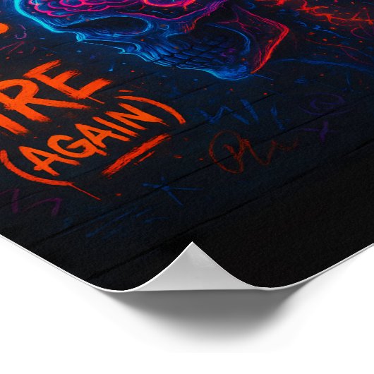 My Brain's on Fire (Again) Poster (Hoek)