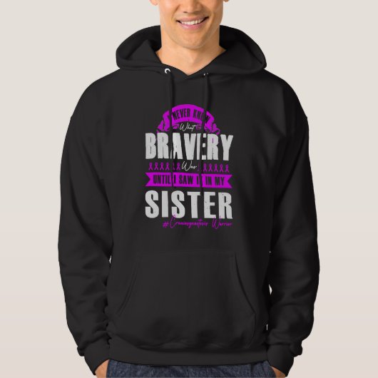 My BRAVERY SISTER Craniosynostosis Warrior Hoodie (Voorkant)