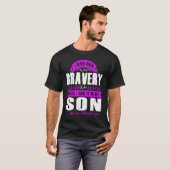 My BRAVERY SON Chiari Malformation Warrior T-shirt (Voorkant volledig)