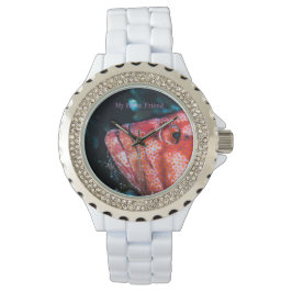 My Brest Friend, pretty fish and little shrimp Horloge