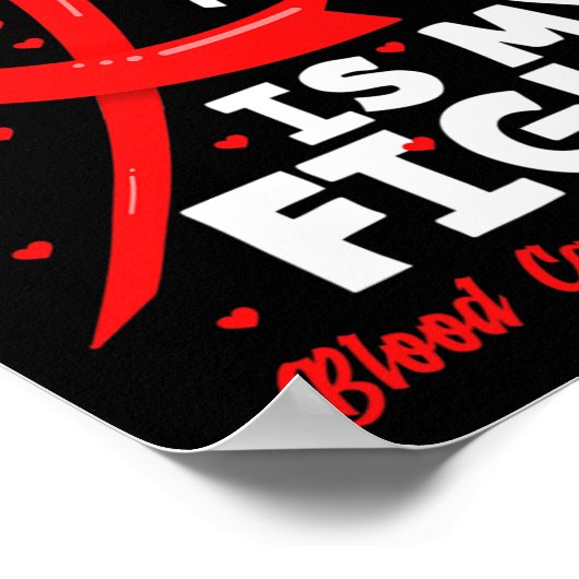 My Brother's Fight Is My Fight Blood Cancer Awaren Poster (Hoek)