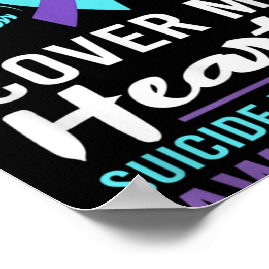 My Brothers Wings Cover Heart Suicide Awareness R  Poster (Hoek)