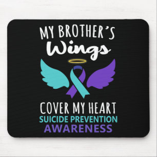 My Brother's Wings Hoesje Heart Suicide Awareness  Muismat