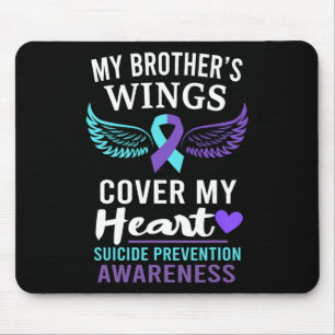 My Brother's Wings Hoesje Heart Suicide Awareness  Muismat