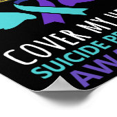 My Brother's Wings Hoesje Heart Suicide Awareness  Poster (Hoek)