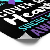 My Brother's Wings Hoesje Heart Suicide Awareness  Poster (Hoek)