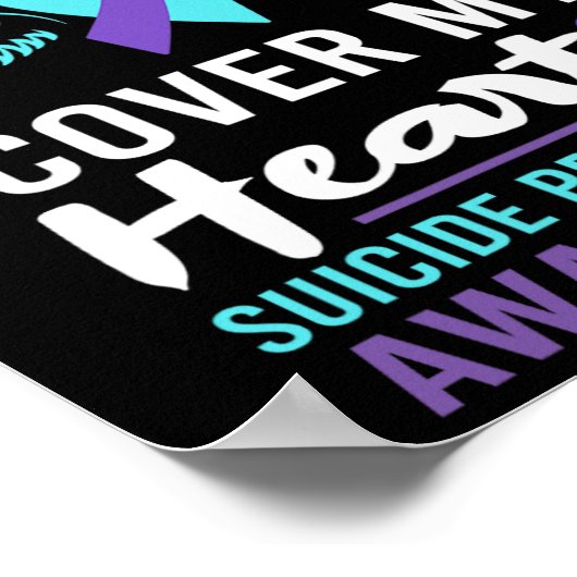 My Brother's Wings Hoesje Heart Suicide Awareness  Poster (Hoek)