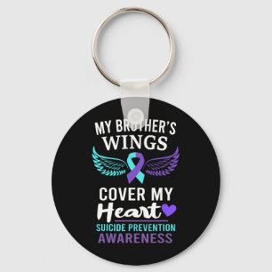 My Brother's Wings Hoesje Heart Suicide Awareness  Sleutelhanger