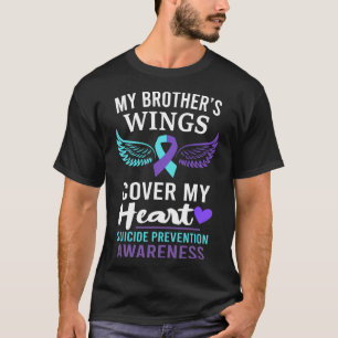 My Brother's Wings Hoesje Heart Suicide Awareness T-shirt