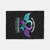 My Brothers Wings Hoesje My Heart Suicide Preventi Fleece Deken (Voorkant (Horizontaal))