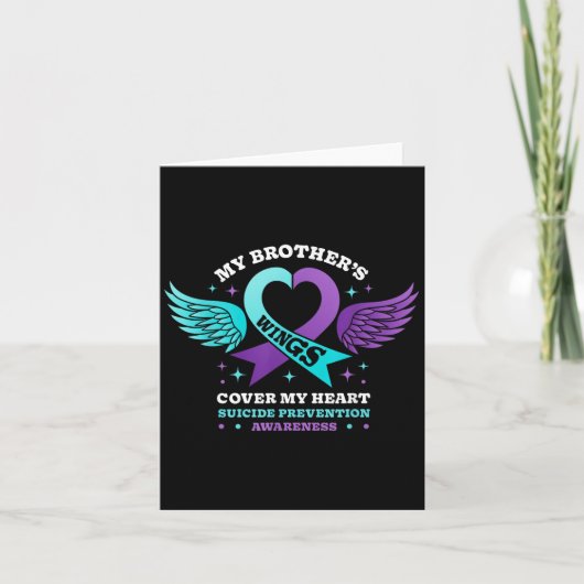 My Brothers Wings Hoesje My Heart Suicide Preventi Kaart (Voorkant)