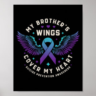 My Brothers Wings Hoesje My Heart Suicide Preventi Poster