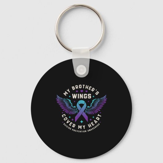 My Brothers Wings Hoesje My Heart Suicide Preventi Sleutelhanger (Voorkant)