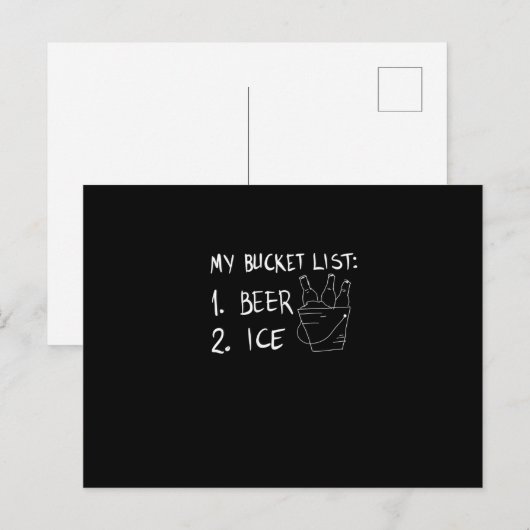 My bucket list briefkaart (Voorkant / Achterkant)