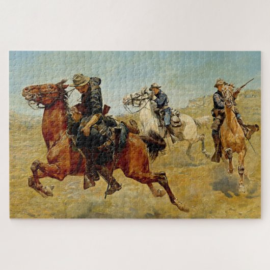 “My Bunkie” Westerse kunst van Charles Schreyvogel Legpuzzel (Horizontaal)