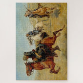 “My Bunkie” Westerse kunst van Charles Schreyvogel Legpuzzel (Verticaal)