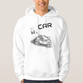 My Car My Road – Sketch Style Supercar Graphic Tee Hoodie (Voorkant)