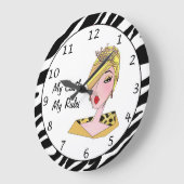 "My Castle, My Rules" DIVA Clock Grote Klok (Hoek)