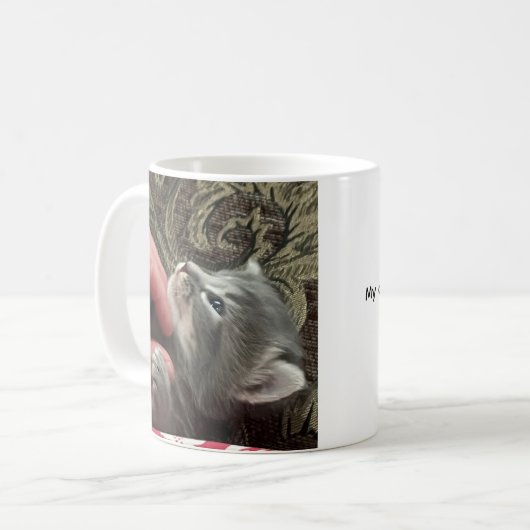 My Cat Is Better Behaved, Cat Coffee Mug Koffiemok (Voorkant links)