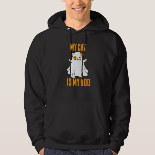 My Cat Is My Boo Halloween Cat 2 Hoodie (Voorkant)