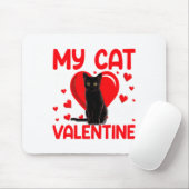 My Cat Is My Valentine Paw Heart Cat Owner Valenti Muismat (Met muis)
