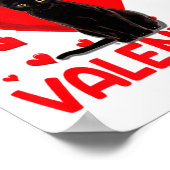 My Cat Is My Valentine Paw Heart Cat Owner Valenti Poster (Hoek)