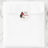 My Cat is My Valentine Sticker – Cat Silhouette (Tas)