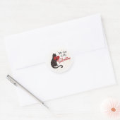 My Cat is My Valentine Sticker – Cat Silhouette (Envelop)