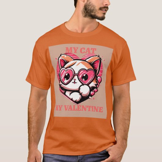 MY CAT MY VALENTINE T-SHIRT (Voorkant)