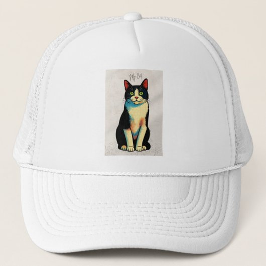 My cat Tshort Trucker Pet (Voorkant)