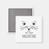 My Cats Are My Valentine Cat Valentines Day 1 Magneet (Voorkant / Achterkant)