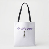 My Cat's Stuff Canvas tas (Voorkant)