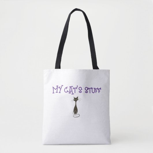 My Cat's Stuff Canvas tas (Voorkant)