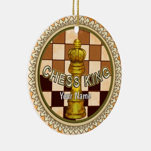 My Chess King Keramisch Ornament (Rechts)