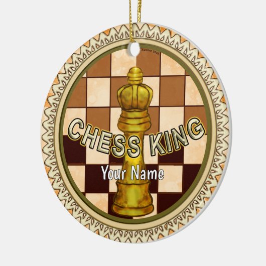My Chess King Keramisch Ornament (Links)